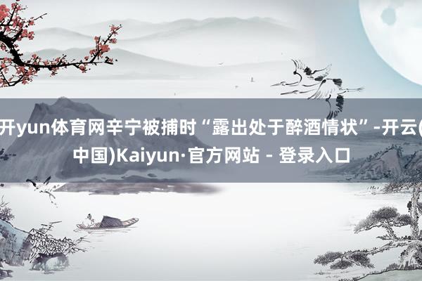 开yun体育网辛宁被捕时“露出处于醉酒情状”-开云(中国)Kaiyun·官方网站 - 登录入口